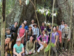 TropiRoot researchers gather for a field trip in Panama to kick off the group’s in-person workshop. Photo by Daniela Cusack.