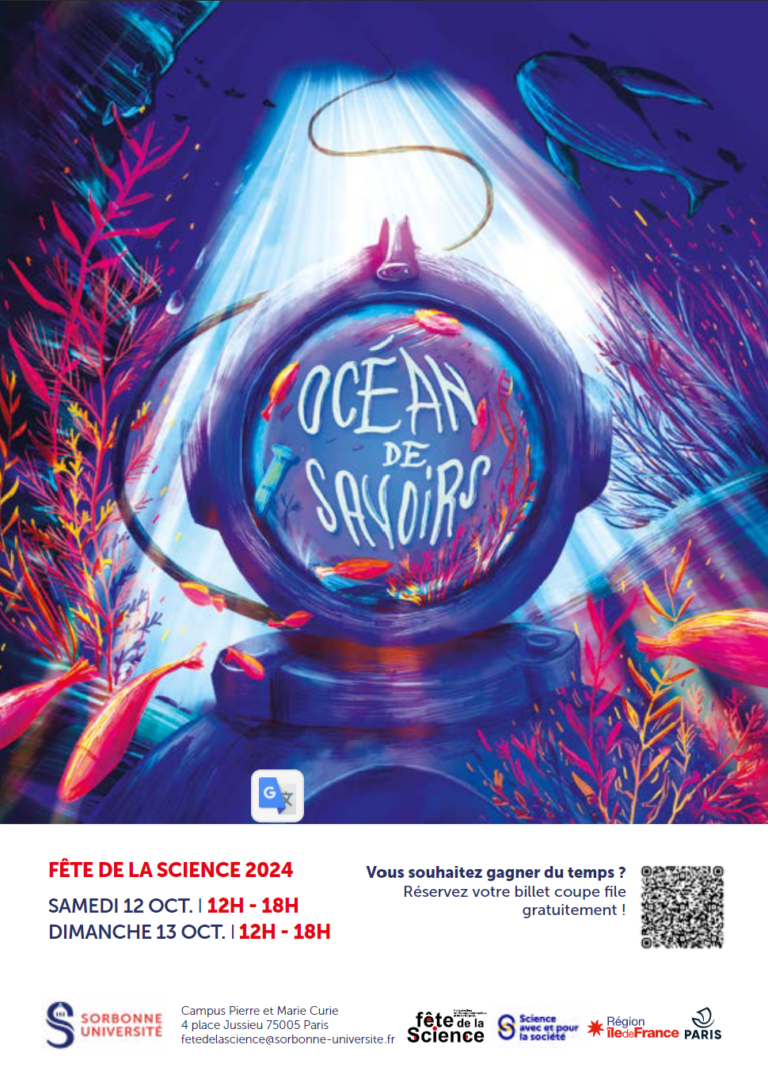 Affiche fête de la science sorbonne